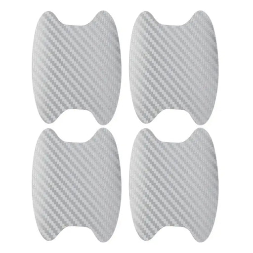 Adesivi Protezione Maniglie Auto 4 Pezzi – Pellicola Antigraffio in PVC Effetto Fibra di Carbonio, Copertura Portiera Universale - Campeda