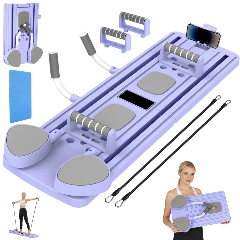 Tavola Fitness Multifunzionale per Pilates con Rimbalzo Automatico