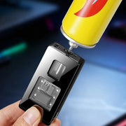 Accendino a Doppia Fiamma Intelligente di Stile Antivento in Metallo - immagine 5