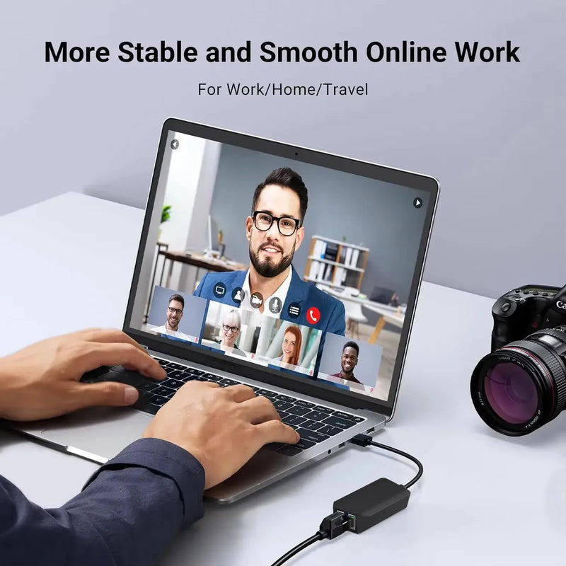 Adattatore Ethernet USB USB 3.0 Tipo C a RJ45 Scheda di rete Gigabit USB Lan Cavo Internet HUB per PC Desktop Accessori per laptop