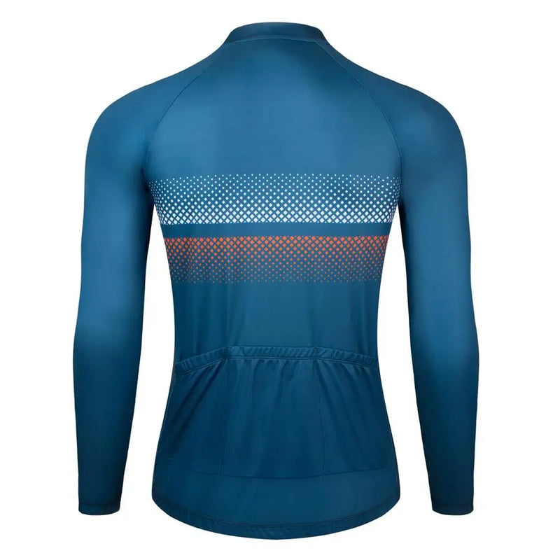 Maglia da ciclismo della squadra primavera/autunno maniche lunghe uomo camicia - immagine 2