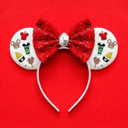 Disney Pink Daisy Duck Bow Fasce per capelli Paillettes viola Fascia orecchie di - 23 - immagine 24