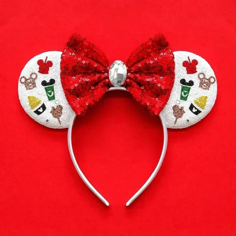 Disney Pink Daisy Duck Bow Fasce per capelli Paillettes viola Fascia orecchie di - 23 - immagine 24