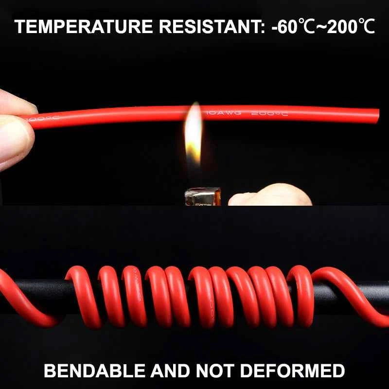 1/5/10M Gomma di Silicone Morbida Cavo di Rame 30 28 26 24 22 20-8AWG Flessibile FAI DA TE HA CONDOTTO Le Fili di Illuminazione Cavo di Alimentazione Elettrica Auto fili