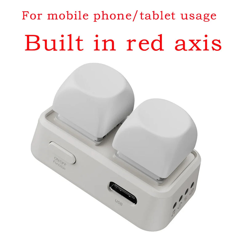 2025 Tastiera Doppio Pulsante E-book Page Turner Per Tablet Telefono Mobile Blue Tooth Telecomando Scorri Visi brevi per Android/IOS