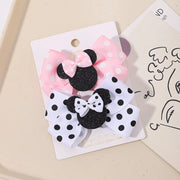 Fermagli per capelli bambina 2 pezzi con fiocco a pois, mollette cartoon adorabili, accessori capelli boutique per bambini - Campeda