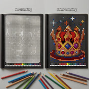 Libro da Colorare con Mosaici Misteriosi: 32 Pagine di Pixel Art per Adulti - immagine 3