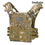 Gilet da allenamento per esterni MOLLE (incluso emblema bandiera americana) con - CP