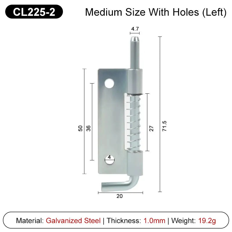 2 Pezzi CL225 Perno a Molla in Acciaio Inox 304 Argento - immagine 14