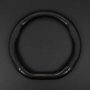 Coprivolante Auto Antiscivolo 38cm – Pelle Microfibra Effetto Carbonio, Comfort e Stile - Campeda