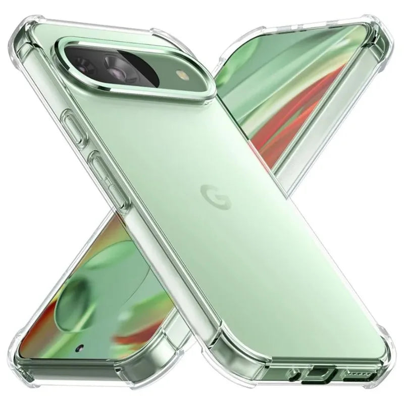 Custodia per Google Pixel 10 9 8 7 6 Pro 9A 8A 7A 6A 5G Custodia protettiva Quattro angoli Antiurto Paraurti Coque Fundas