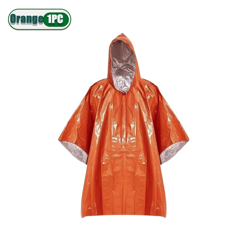 Coperta Termica di Emergenza in Mylar (1-10pz) – Poncho Isotermico Survival Anti-Freddo & Outdoor - Campeda