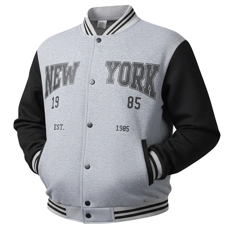 Giacche da Baseball Stile American College Abbigliamento Streetwear Uomo - immagine 4