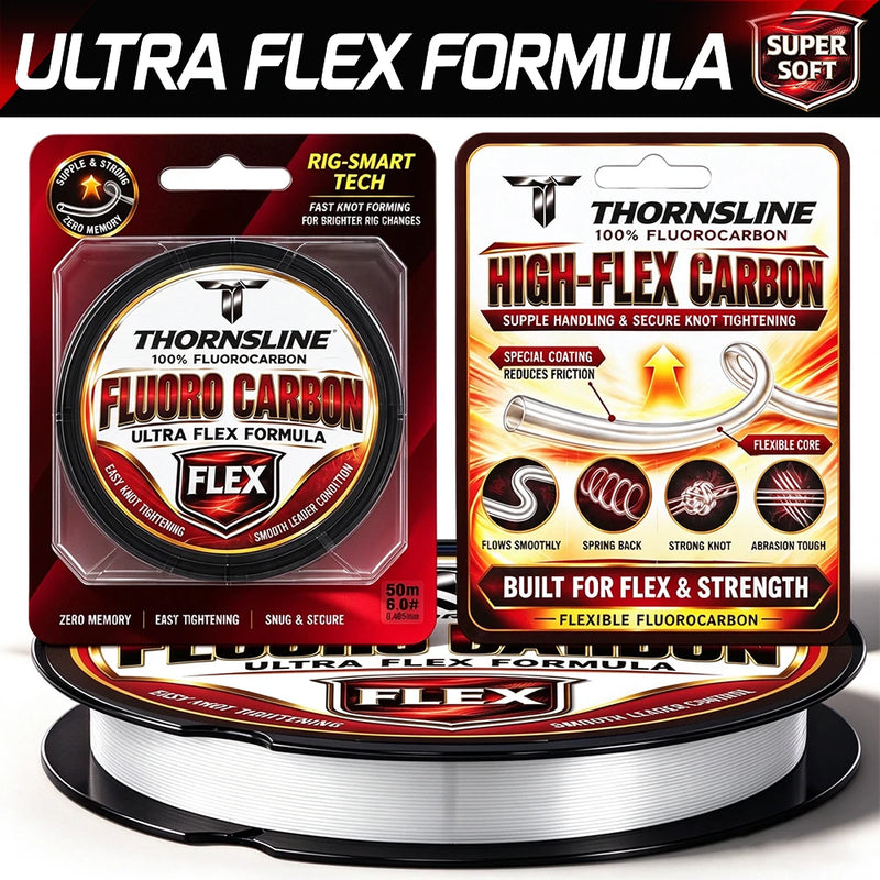 Thornsline filo da pesca in fluorocarbon flessibile 100 m - immagine 2