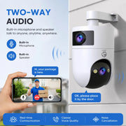 Telecamera IP WiFi 4K da Esterno JOOAN con Doppio Schermo - immagine 5