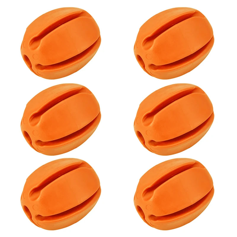 6 pezzi porta canna da pesca in silicone cinghie a sfera 5 fori - immagine 12