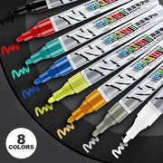 Pennarello Ritocco Auto Antigraffio – Penna Vernice Impermeabile per Carrozzeria e Pneumatici, Riparazione Graffi Nero Bianco Rosso Argento - Campeda