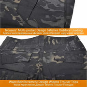 Kit tattici Tute mimetiche da esterno per uomo Uniforme combattimento Pantaloni - immagine 6