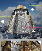 M65 Parka invernale da uomo giacche tattiche –30 Giacca militare riscaldante mimetica - immagine 4