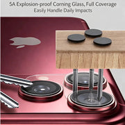 Per iPhone 18 Pro Max Protezione Lente Fotocamera Antiurto Resistente ai Graffi - immagine 3