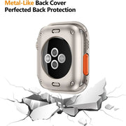 Custodia protettiva per schermo per Apple Watch 45mm 44mm 40mm 41mm Custodia rigida per paraurti anteriore posteriore per PC iwatch 9 8 7 SE 6 5 4 Cambia in Ultra - Campeda