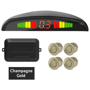 Kit Sensori Parcheggio Auto 4 Sensori 22mm – Radar Retromarcia con Display LED Retroilluminato, Sistema 12V Universale (8 Colori) - Campeda