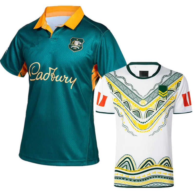Australia KANGAROOS rugby JERSEY pantaloncini gilet giacca maglietta da T-shirt con