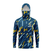 MALFC Camicia da pesca con cappuccio uomo maglietta a maniche lunghe protezione UV - S XTW73 - immagine 13