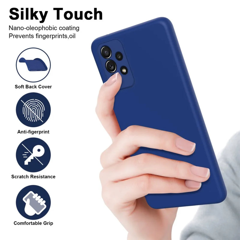 Custodia in silicone con protezione schermo per Samsung Galaxy