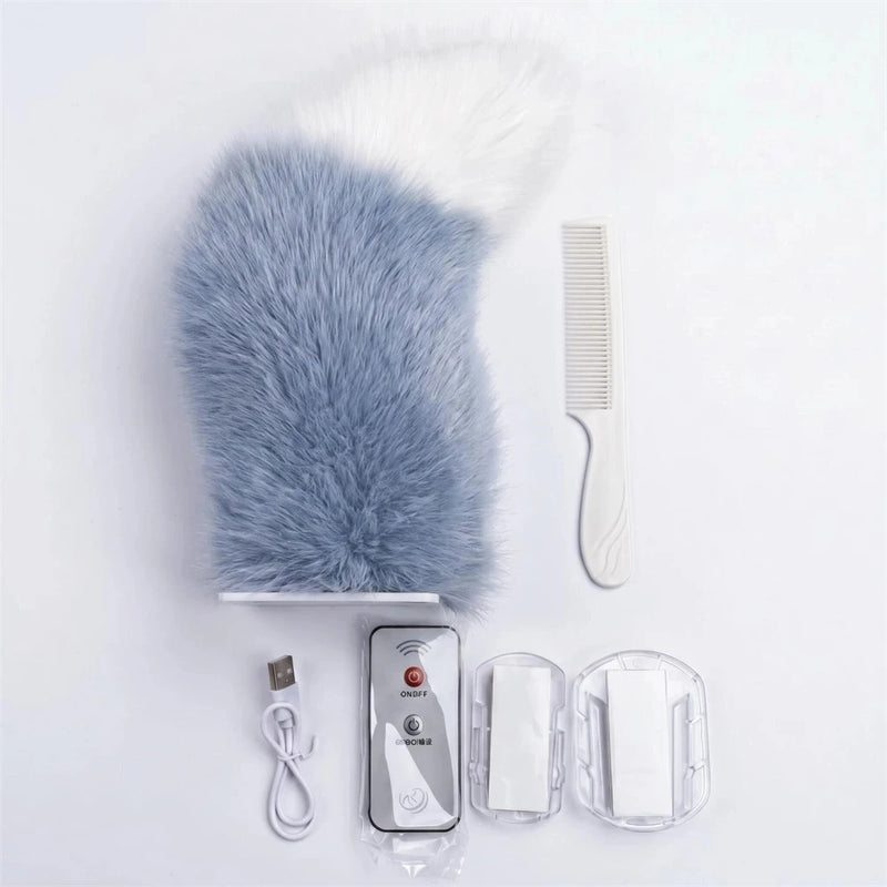 Coda Elettrica Oscillante per Auto, Simpatico Ornamento Peluche in Movimento per Interni ed Esterni Auto, Decorazione Scooter con Telecomando