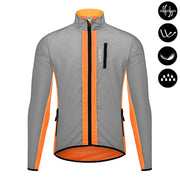 WOSAWE Giacca da ciclismo riflettente Autunno inverno a vento bicicletta moto morbida - immagine 9
