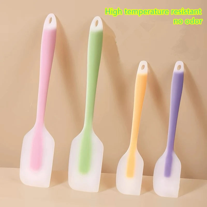 Spatola in silicone per burro e creme Spatola da cucina resistente al calore Utensili da cucina trasparenti Utensili da cucina per decorazioni