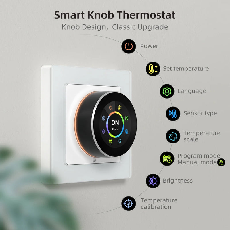 AVATTO Tuya WiFi Smart Manopola Termostato Regolatore di Temperatura Per Acqua Caldaia A Gas Riscaldamento Elettrico Funziona Con Alexa Google Casa