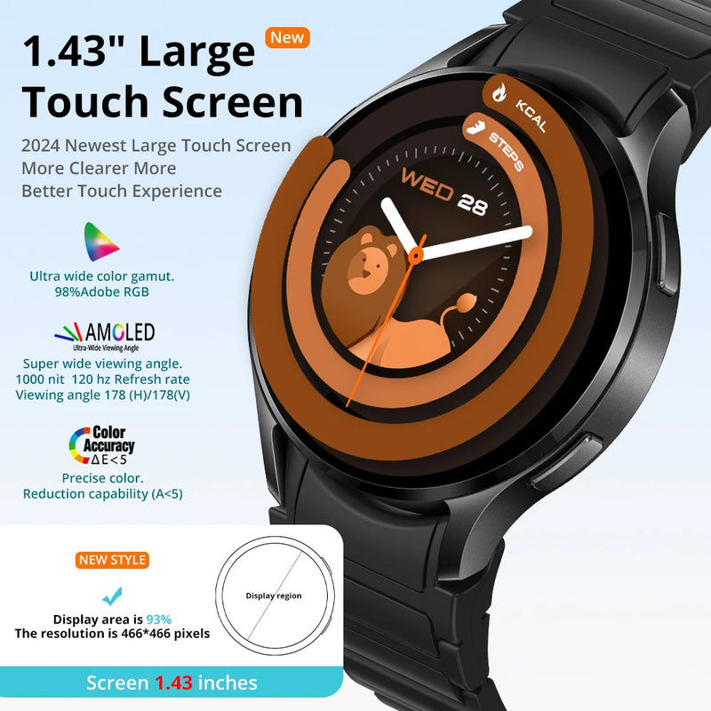 COLMI i28 Ultra AI Smartwatch Display AMOLED Da-GPT integrato - immagine 5