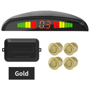 Kit Sensori Parcheggio Auto 4 Sensori 22mm – Radar Retromarcia con Display LED Retroilluminato, Sistema 12V Universale (8 Colori) - Campeda