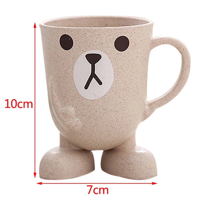 Cute Cat collutorio mug tazza per spazzolino da denti Home Travel Cartoon addensato Wash Cup tazze di plastica