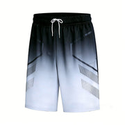 Pantaloncini Casual da Uomo per Corsa Asciugatura Rapida - nero S - immagine 19