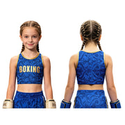 Top corto da boxe per bambine senza maniche girocollo - immagine 8