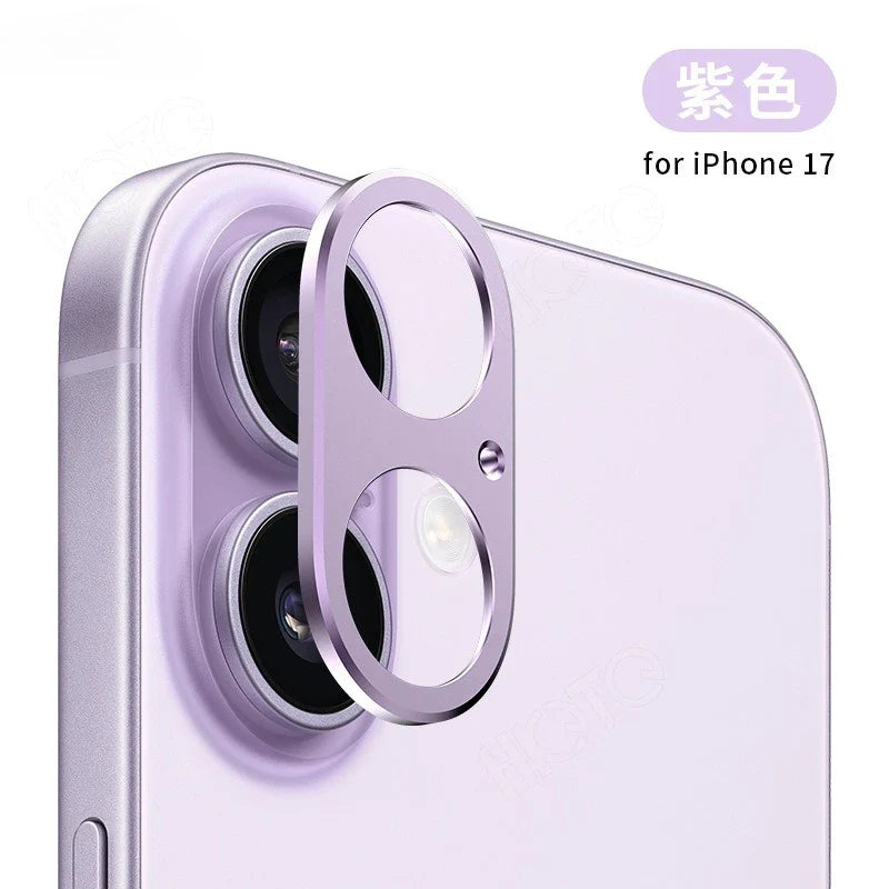 Protezioni per obiettivo fotocamera posteriore in metallo alluminio per Apple iPhone 17 Pro Max Air 17Pro 17Air 17ProMax Pellicola per anello di copertura per obiettivo cavo