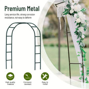 Arco da giardino in metallo arrampicata su prato – Confezione da 1 – di nozze - immagine 7