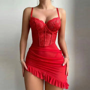 Set Intimo Trasparente con Reggiseno e Perizoma Lingerie da Donna - immagine 9