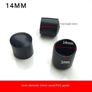 Tappetino per gamba sedia in gomma rotonda 10/12/14/16/20/25mm mobili Tappo tavolo - 4pcs 14MM - immagine 3