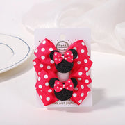 Fermagli per capelli bambina 2 pezzi con fiocco a pois, mollette cartoon adorabili, accessori capelli boutique per bambini - Campeda