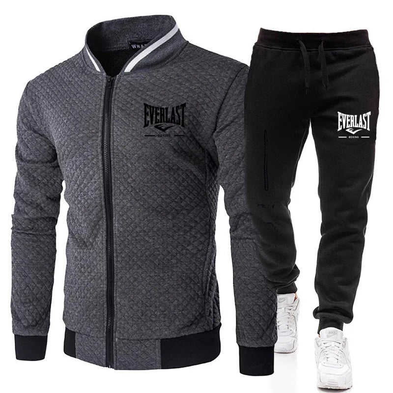 EVERLAST BOXING Set Giacca e Pantaloni da Uomo Primavera/Autunno - grey S(US 36) - immagine 13