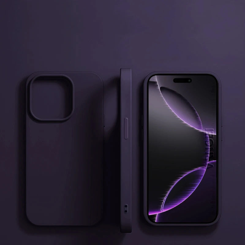 Custodia per telefono in silicone liquido originale per APPLE iPhone 11 13 12 14 15 16 Pro Max Plus 16E Custodie Cover posteriore protettiva antiurto