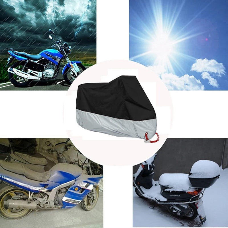 Telo Coprimoto Impermeabile Universale – Copertura Moto Anti-UV Antipolvere per Scooter e Moto (M-4XL, 11 Colori) - Campeda