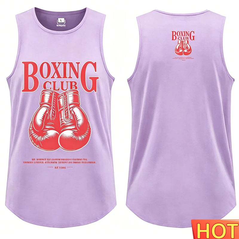 Canotta da boxe uomo t-shirt estiva girocollo senza maniche - immagine 11