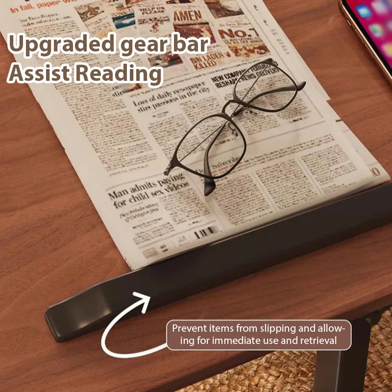 Tavolino da divano regolabile di lusso Comodino portatile Tavolino girevole Tavolo per laptop multifunzionale per l'home office RV