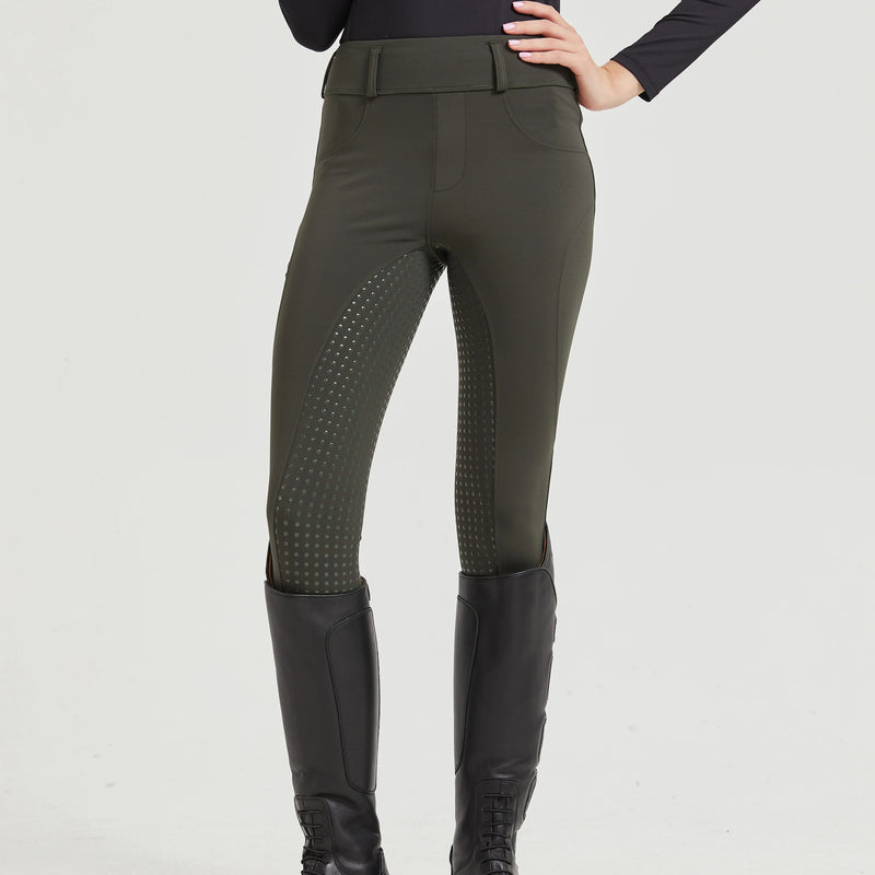 Pantaloni da Equitazione Donna – Leggings Professionali Antiscivolo in Silicone Quick Dry