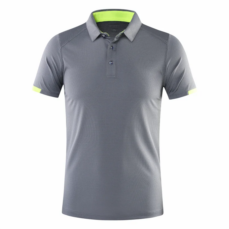 Polo da uomo a maniche corte in poliestere – traspirante, casual ed elegante per primavera ed estate - Campeda